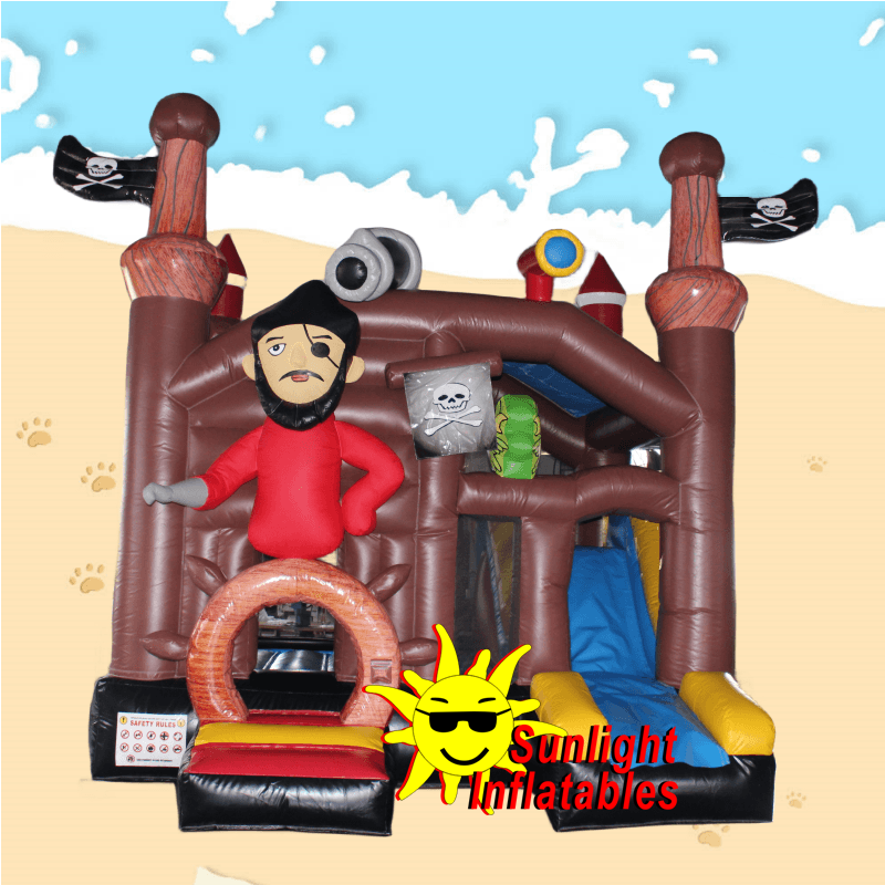 15ft x 15ft Pirate Jumping Bed Slide