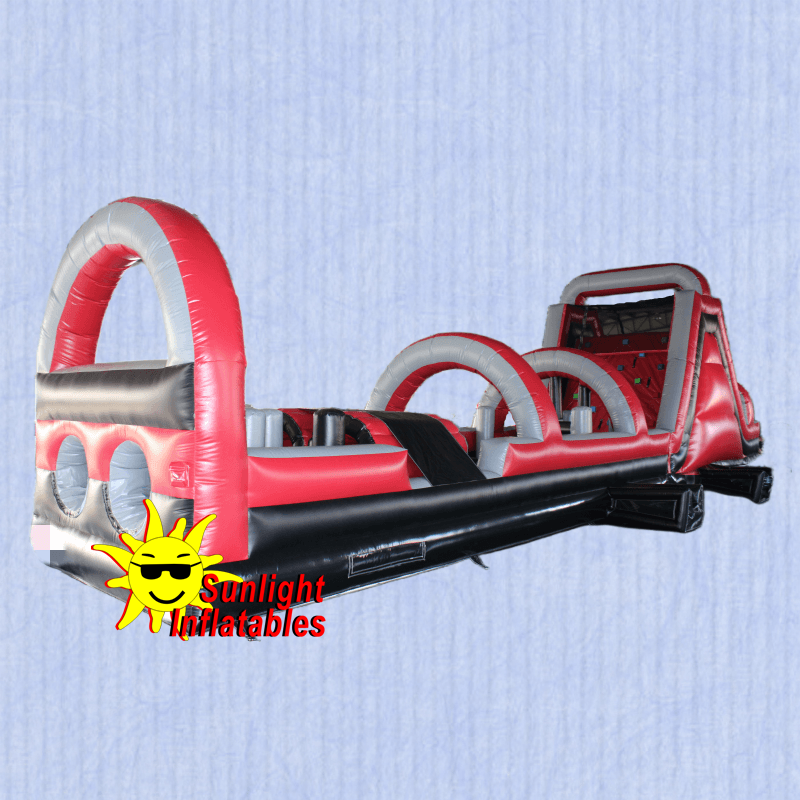 50ft Red Black Grey Obstacle Course