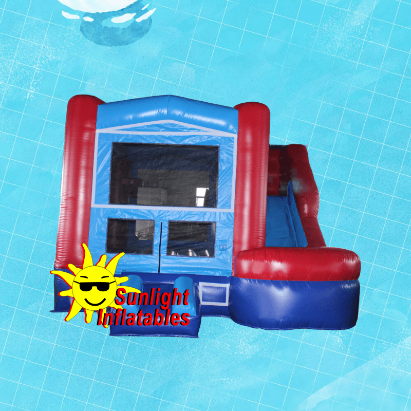 15ft x 15ft Blue Jumping Bed Slide