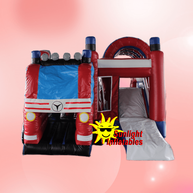 17ft x 13ft Fire Truck Jumping Bed Slide