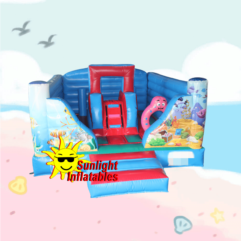 17ft x 13ft Ocean Jumping Bed Slide