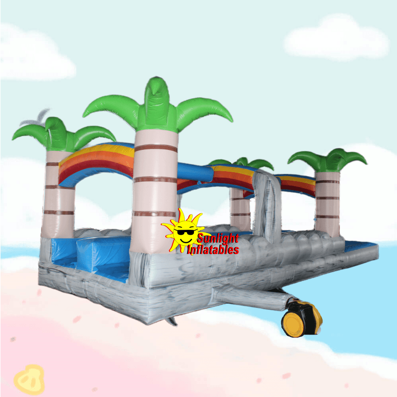 10m Long Marble Rainbow Jungle Slip N Slide