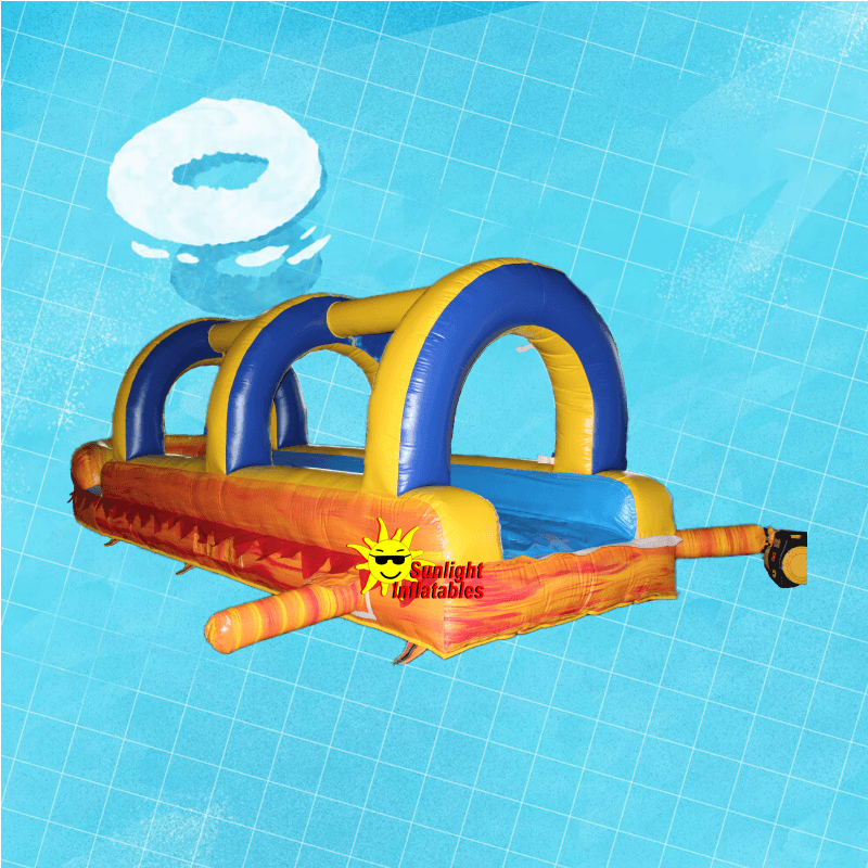 8m Long Marble Orange Slip N Slide