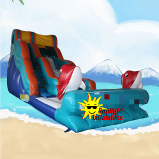 16ft Single Lane Fish Water Slide