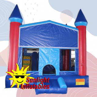 15ft x 15ft Blue Castle Jumping Bed Slide