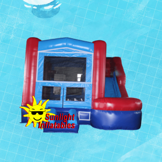 15ft x 15ft Blue Jumping Bed Slide