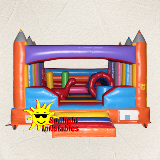 17ft x 13ft Crayons Jumping Bed Slide