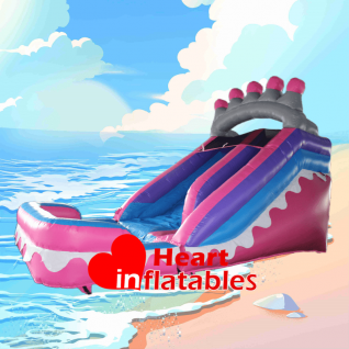 14ft Single Lane Crown Water Slide