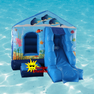 13ft x 10ft Ocean Jumping Bed Slide