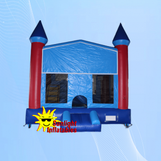 15ft x 15ft Blue Patriot Jumping Bed Slide