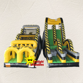 55ft 3in1 Yellow Black Grey Obstacle Course