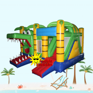 5m x 5m Crocodile Jumping Bed Slide
