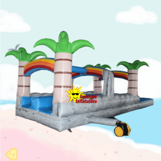 10m Long Marble Rainbow Jungle Slip N Slide
