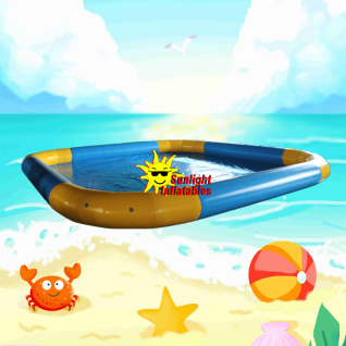 8m x 8m Blue Yellow Pool