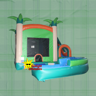 5.5m x 8.2m Jungle Jumping Bed Corner Slide