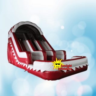 15ft Red White Water Slide