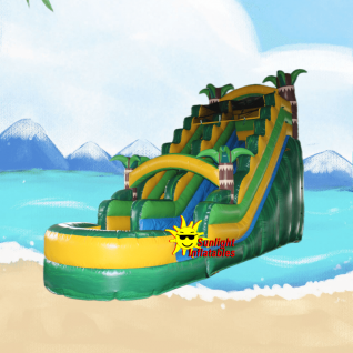 20ft Marble Green Water Slide