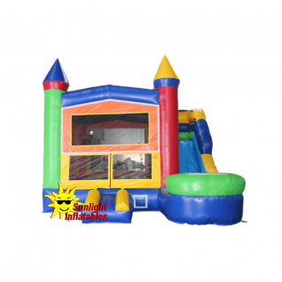 5m x 5m Rainbow Jumping Bed Slide