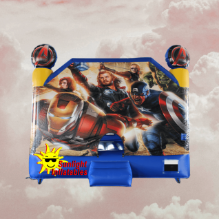 15ft x 15ft Avengers Jumping Bed Slide