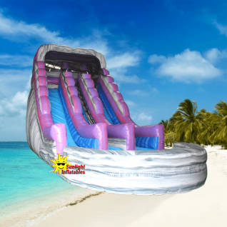 20ft Marble Grey Water Slide