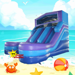17ft Panel Dual Lane Water Slide