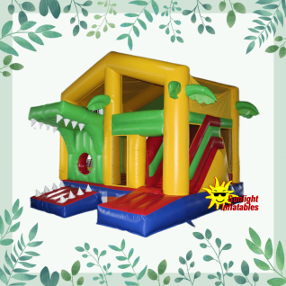 5m x 5m Crocodile Bouncy Slide